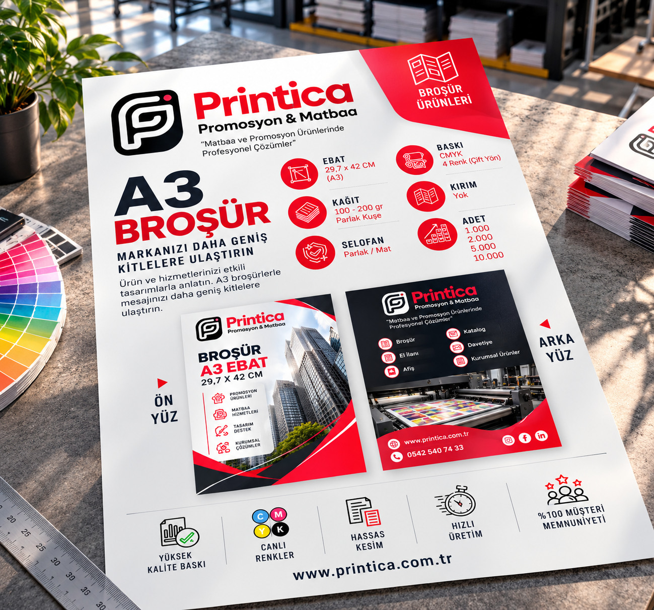 A3-1 Printica A3 broşür örnek görseli